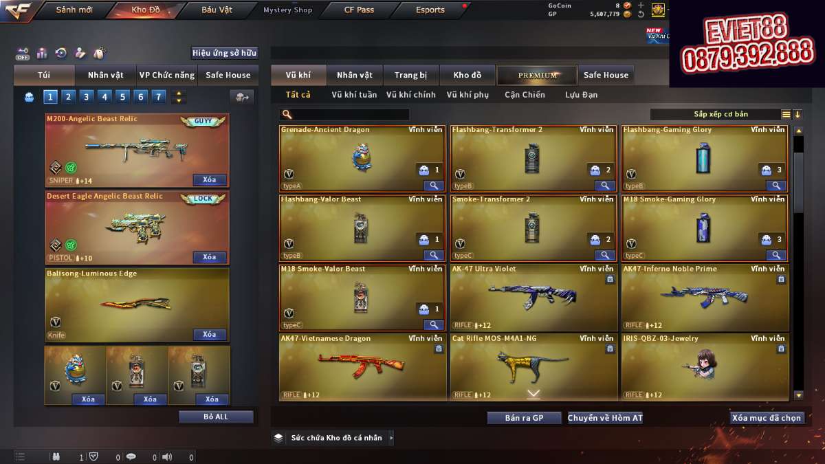 shop acc cf uy tin gia re